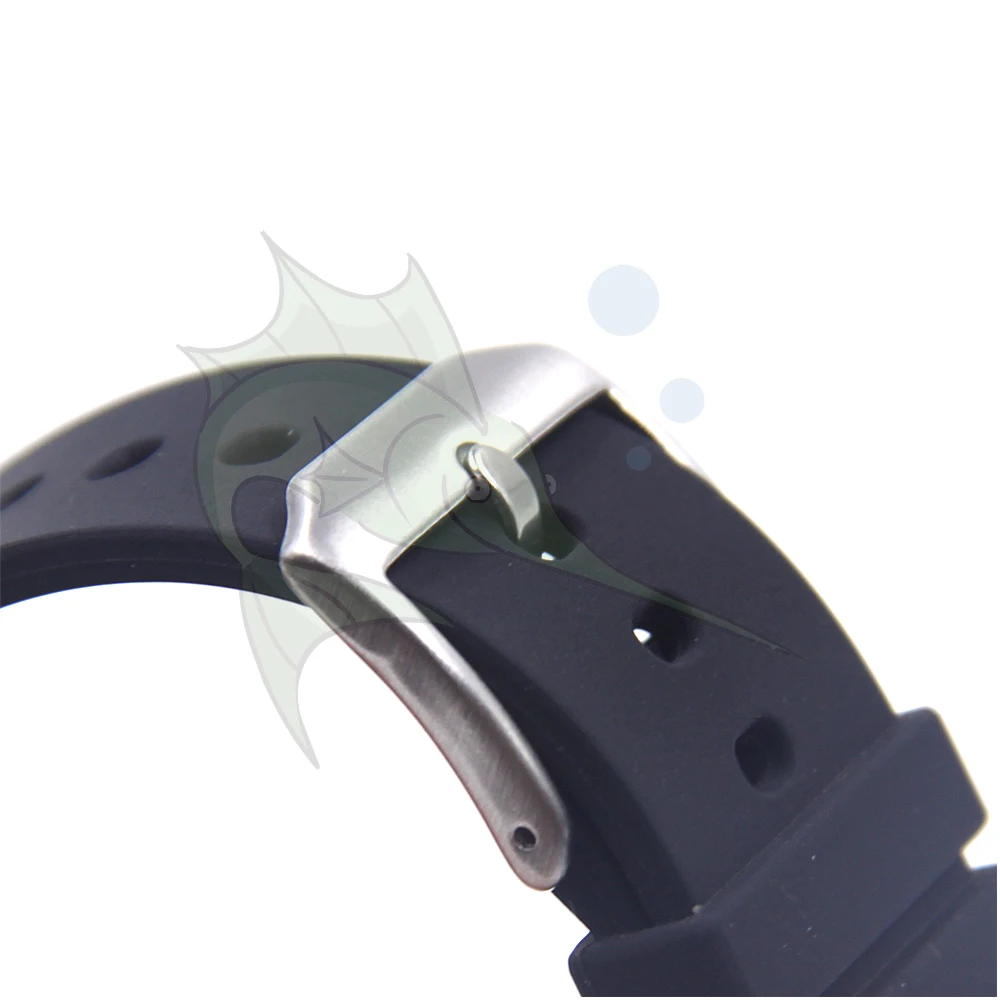 High Quality Silicone Watch Strap 21mm Black Watch Strap Replacement Watchband for Luminox Military Diving Sports Watch