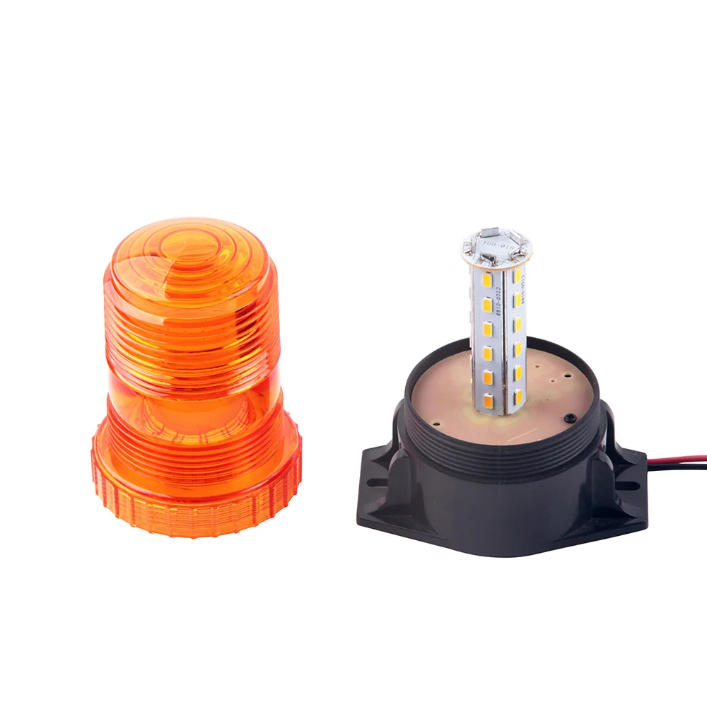 La balise clignotante ambre DC12V-36V de secours de LED de stroboscope allume la balise 360 High avantrésistante pour le camion de fourche de police d'autobus scolaire