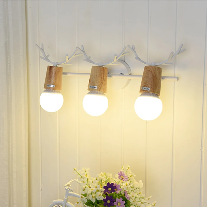 

Creative Personality Antlers LED Wall Light Living Room Picture Bedroom Sconce Bathroom Mirror Lamp Chiffonier Aisle Balcony