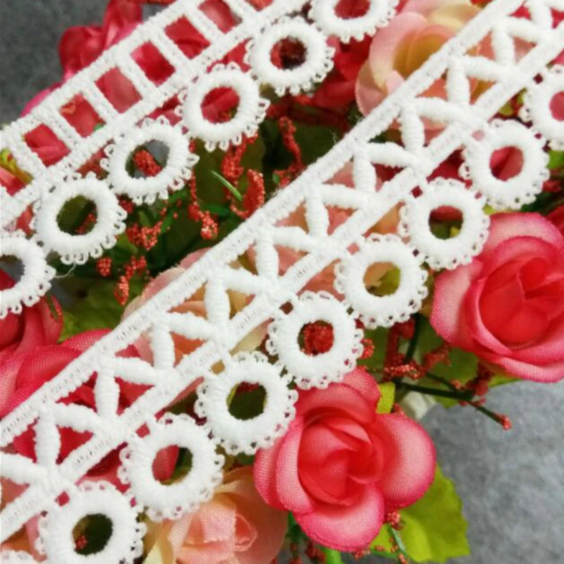 GXINUG 1 ياردة سياج زهرة شريطة من الدانتيل الزخارف الملابس الداخلية تقليم المطرزة فستان الزفاف الديكور الكرتون سجل القصاصات الخياطة الحرفية