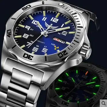 Yelang Men Automatic Watch Luminous Japan TOP Movement 24Jewels Date Day Sapphire Rotated Dial WR100M Mechanical Watch