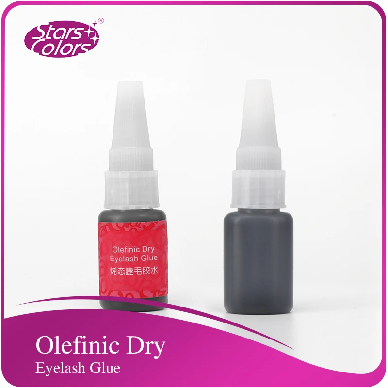 Stars colors new false eyelashes smelless Olefinic dry glue extension Adhesive Makeup Extension