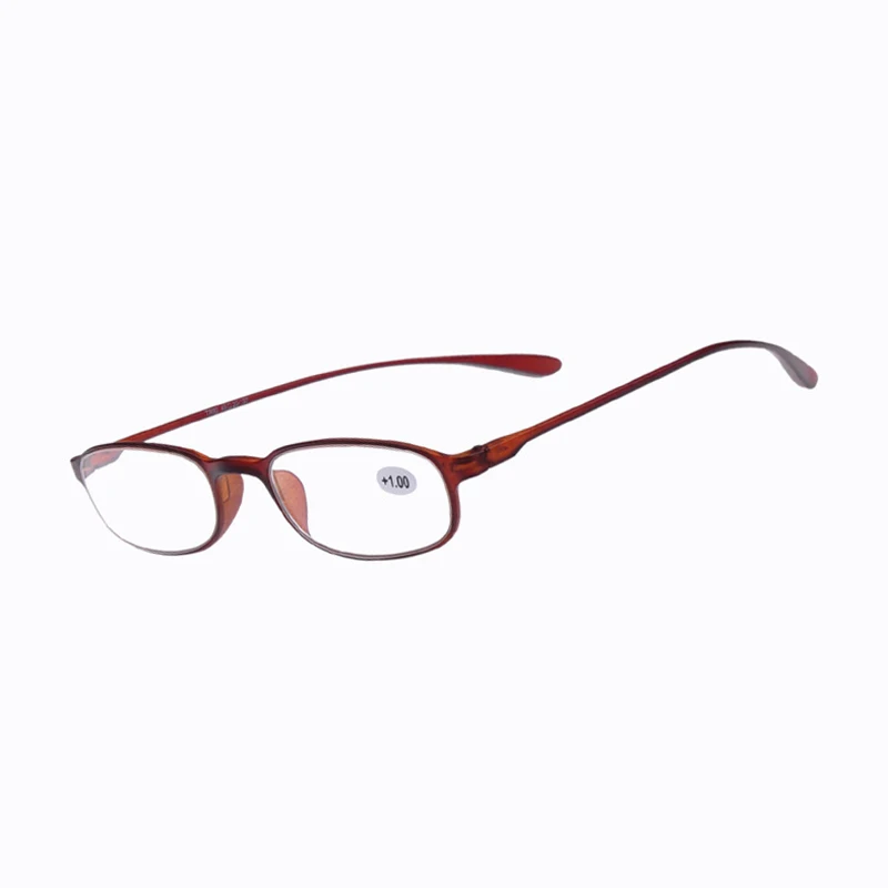 Brown Rubber Presbyopic Glasses Anti-skid Occhiali Da Lettura +1.00 +1.50 +2.00 +2.50 +3.00 +3.50 +4.00 Diopter Reading Glasses