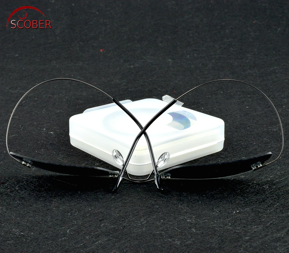 Titanium Alloy Rimless Polarized sunglasses Super light Men NV Driving mirror Sunglasses designer SPORT sun glasses