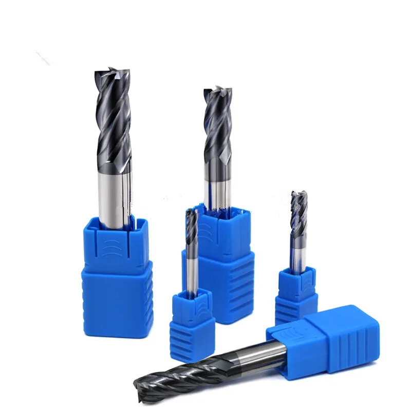 Milling Cutter HRC50 4 Flute Tungsten Steel Cutting Tool Endmills CNC high quality machine Milling tools