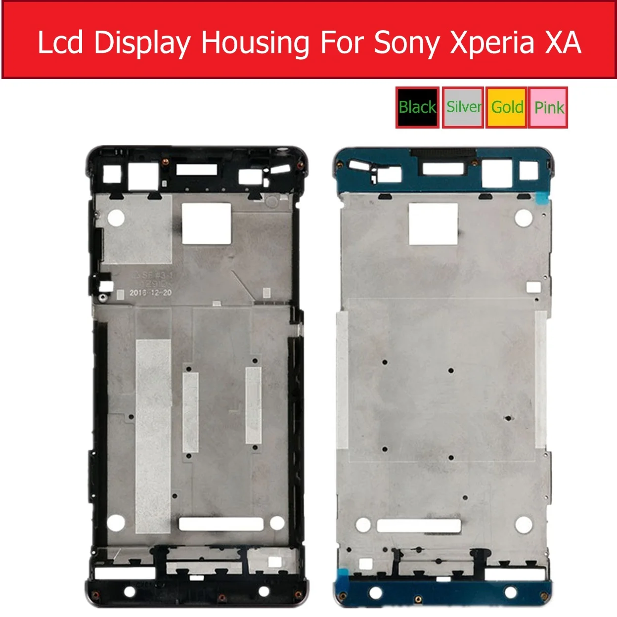 LCD Middle Housing Frame Bezel For Sony Xperia XA F3111 F3112 F3115 Front Chassis For Sony XA Ultra C6 F3215 F3216 Plate Housing