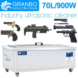 Granbo 70L Professional Guns cleaning Weapons Ultrasonic Cleaner for Hand Gun Bullet Shell Hardware Parts Remove Carbon Oil Rust