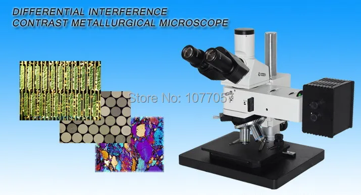 Hot Sale Made in China 50X-500X Trinocular Differential Interference Contrast Metallurgical Microscope MM--ICM-100DIC