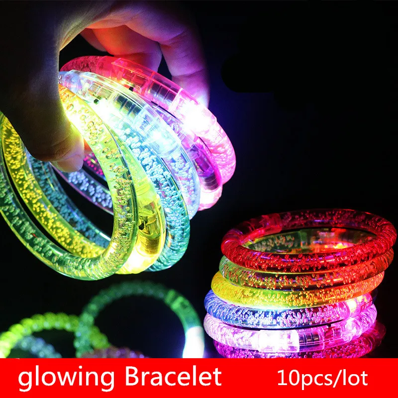 

Acrylic Glowing Bracelets Noctilucent Ring Bar Night Party Supplies Flashing Children's Small Toys Party Gifts For Girls