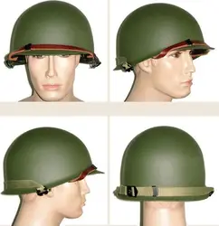 Casco verde dell'esercito americano M1 della seconda guerra mondiale