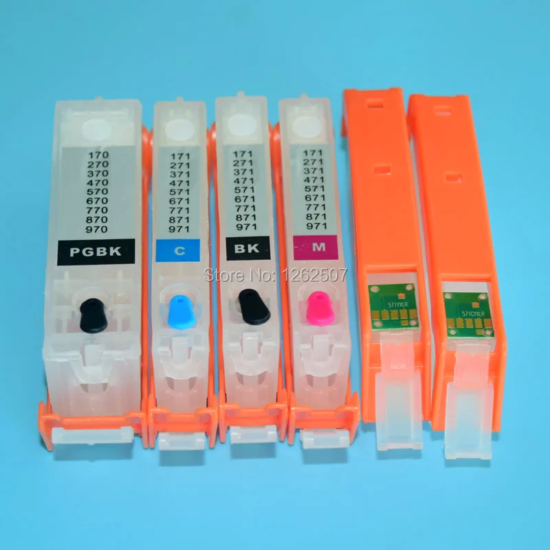 Japan 6Colors Empty Refillable Ink Cartridge With ARC Chip For Canon PIXUS MG7730 MG6930 TS8030 TS9030 Printers view 4