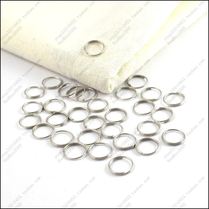 500pcs/lot Diy Accessories 10mm Key Ring key Rings 10 mm Small Circle Steel Wire