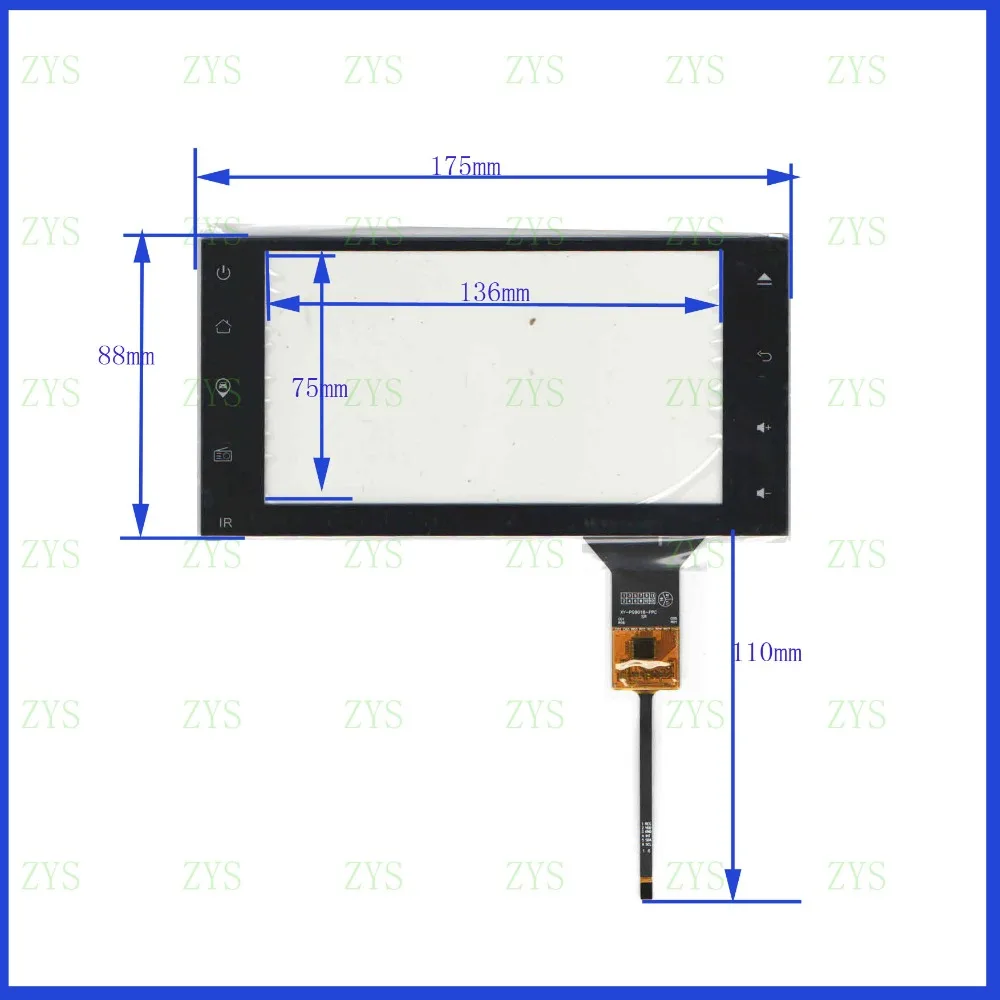 

NEW 6.2inch XY-PG9018-FPC Compatible CAPACITIVE screen panel 175mm*88mm TouchSensor