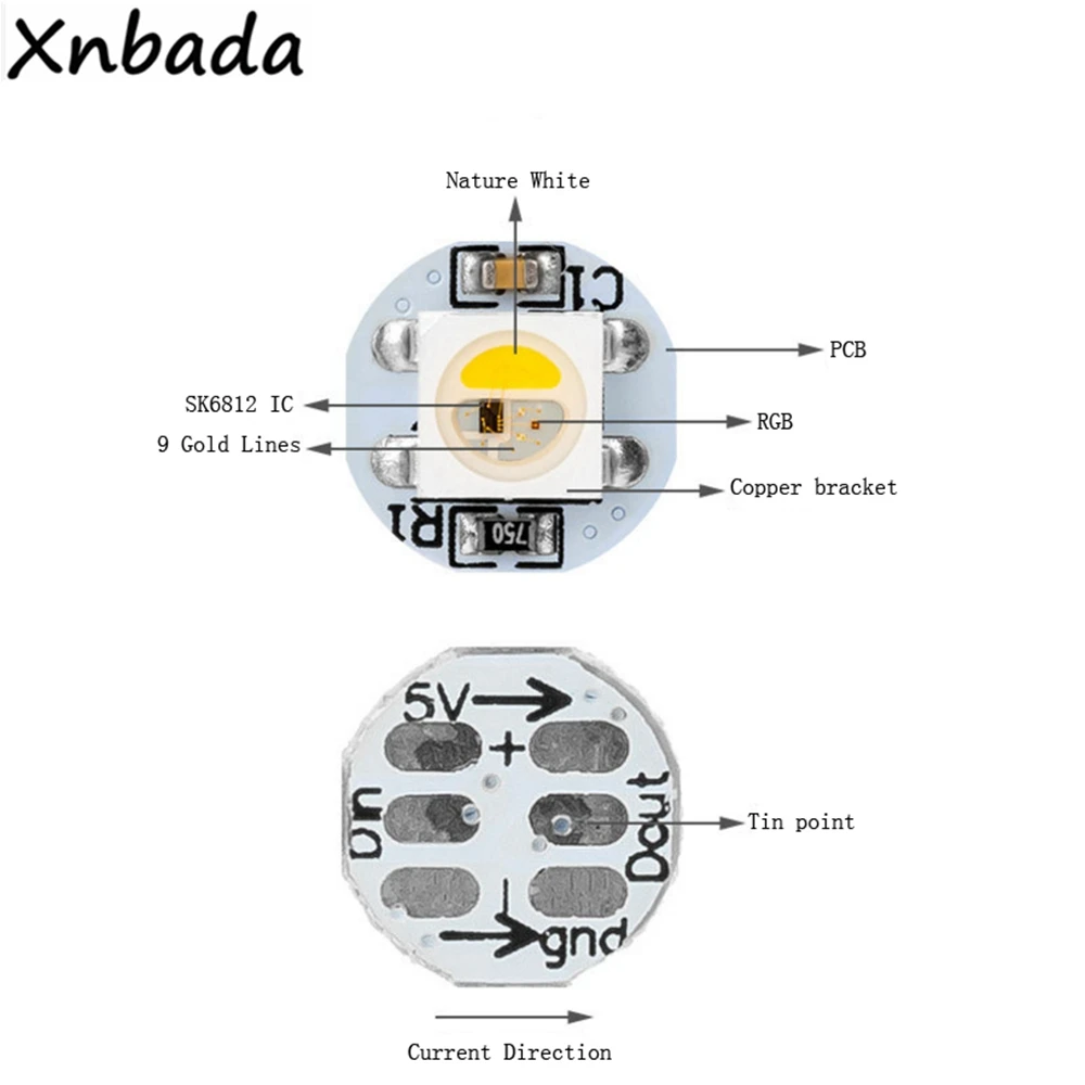 WS2811 WS2812B SK6812 Led Chip & Heatsink PCB Board 5050 RGBW SMD Light IC WS2812 Chip Individually Addressable Digital DC5V