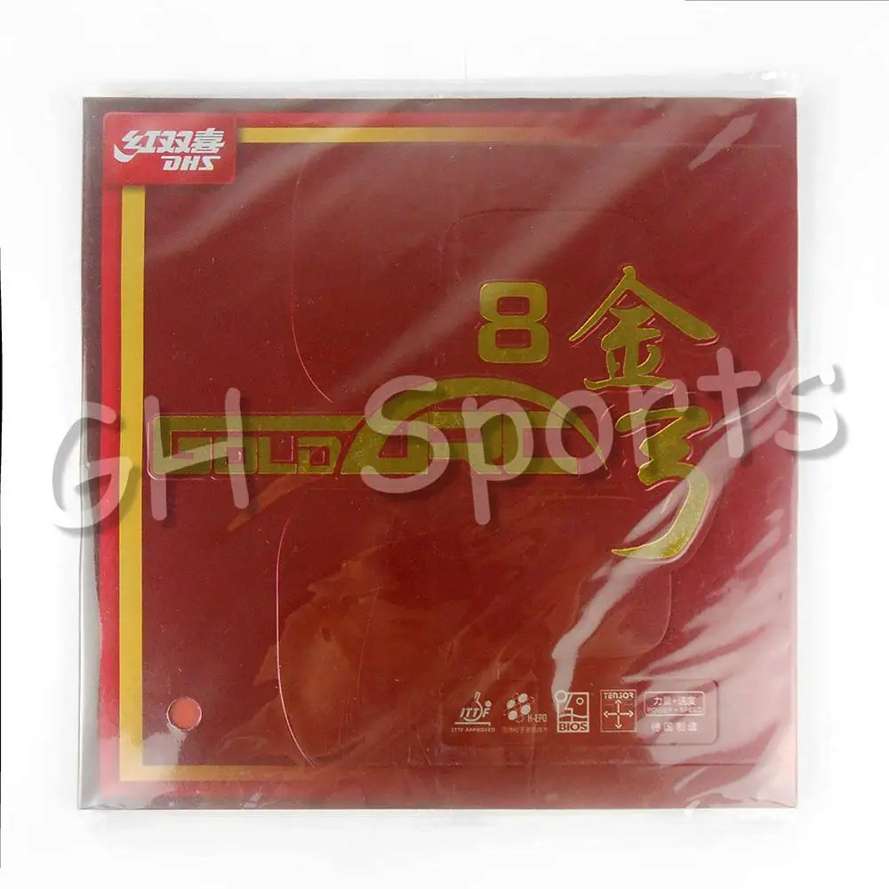 DHS Neue GoldArc 8 Made in Deutschland Gold Arc Tischtennis Gummi Ping Pong Schwamm Goldarc8 – Detail 10