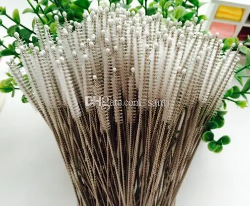 New Arrive Stainless steel wire cleaning brush straws cleaning brush bottles brush 16cm