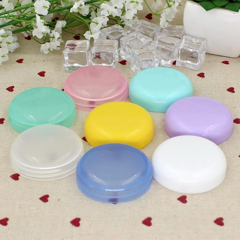 5Pcs/Lot Mini Empty Jar Pots Cosmetic Makeup Inner Lid Face Cream Lip Balm Container My Refillable Bottles Wholesale