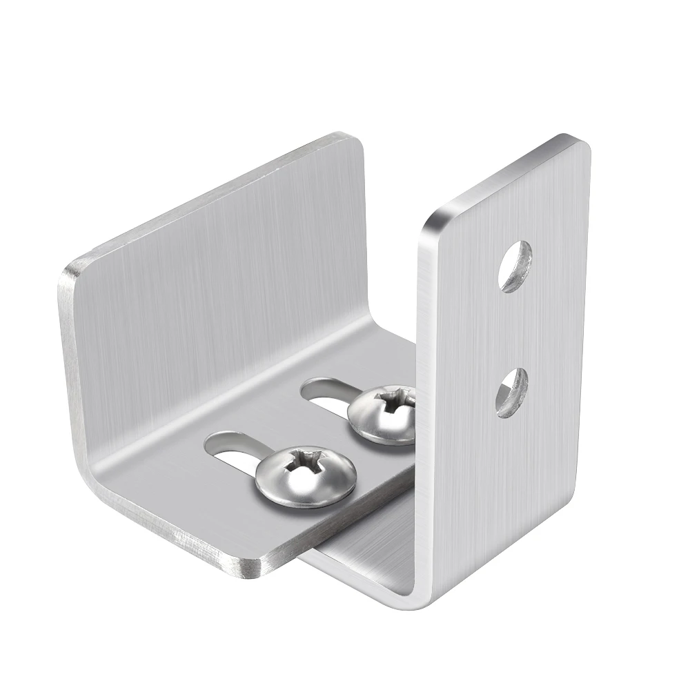 Stainless Steel Sliding Barn Door Hardware Floor Guide Wall Mount Adjustable Anti Jump Door Bottom Guide Screws image 4