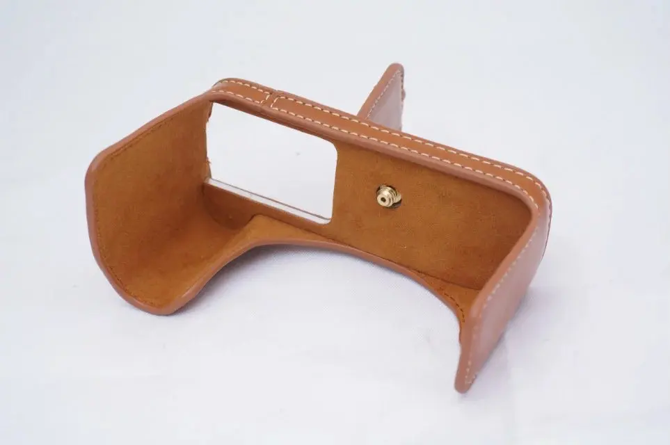 Bolsa para cámara, funda de medio cuerpo para canon 200D, cubierta inferior, Funda de cuero PU con apertura de batería