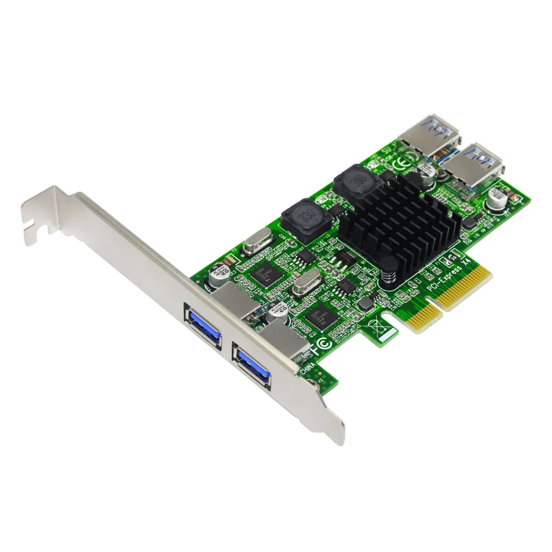 BTBcoin Add On Cards PCIE USB 3.0 Card PCI-E/PCI Express USB 3.0 Controller with 5.25 USB 3.0 Front Panel PC Computer Components