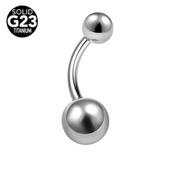 1PC Titanium G23 Belly Button Rings Fashion Hot Sexy Factory Price Simple Lounger Navel Ring Bar Stud Banana Piercing Jewelry