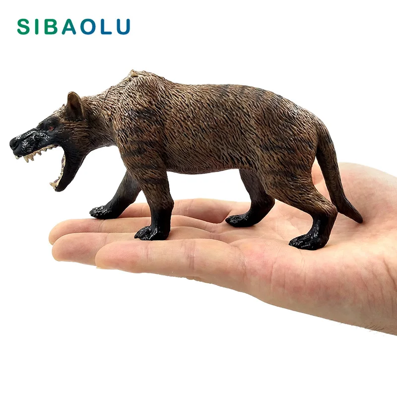 Simulation dire wolf Animal Model Figurine Canis dirus figure home decor miniature Ornament fairy garden decoration accessories
