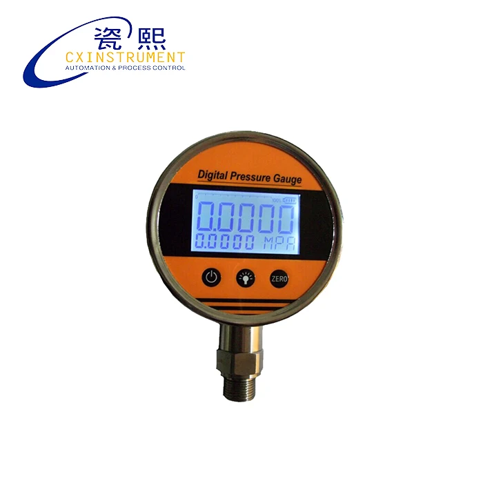 0.2% Accuracy -0.1..0~ 100Mpa Test pressure Local LCD Display Digital Type Pressure Gauge