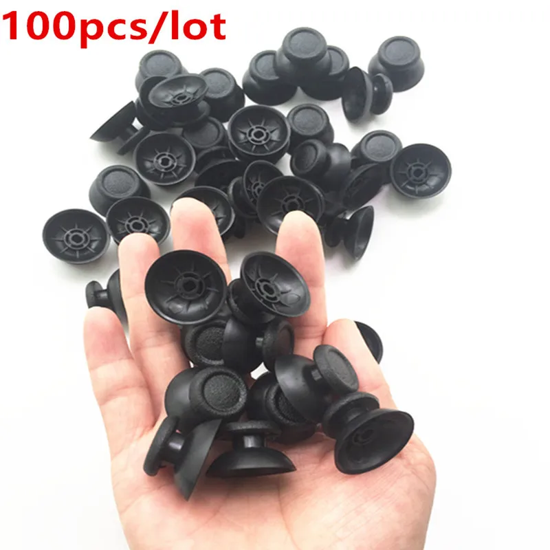 100 sztuk PS4 pokrywa analogowa 3D Shell Thumb Stick Joystick Thumbstick grzyb Cap dla Sony PlayStation 4 PS4 kontroler akcesoria