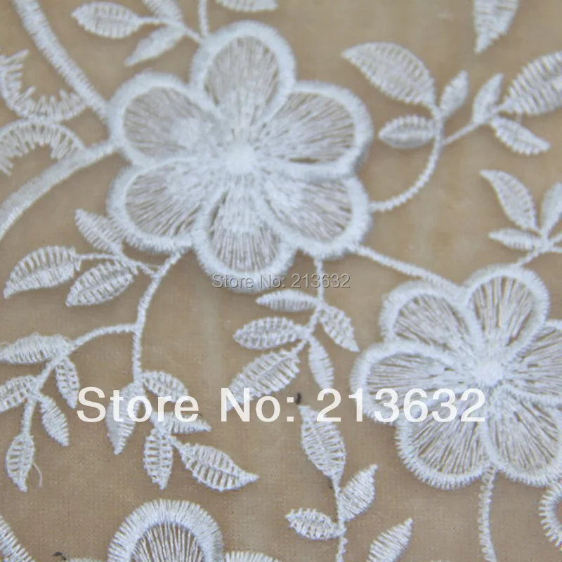 POs108-55 textile transparent embroidered fabric, yarn Bali Barry yarn glass yarn soluble embroidery fabric embroidery skirt