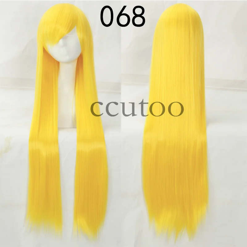 ccutoo 100cm Long Straight Synthetic Hair High Temperature Cosplay Wigs 82 Colors Available