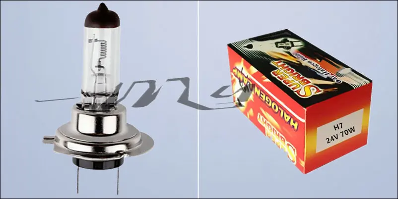 2pcs H7 24V 70W 4300K Yellow Fog Halogen Bulb light running Car Head Light Lamp car styling car light source parking day