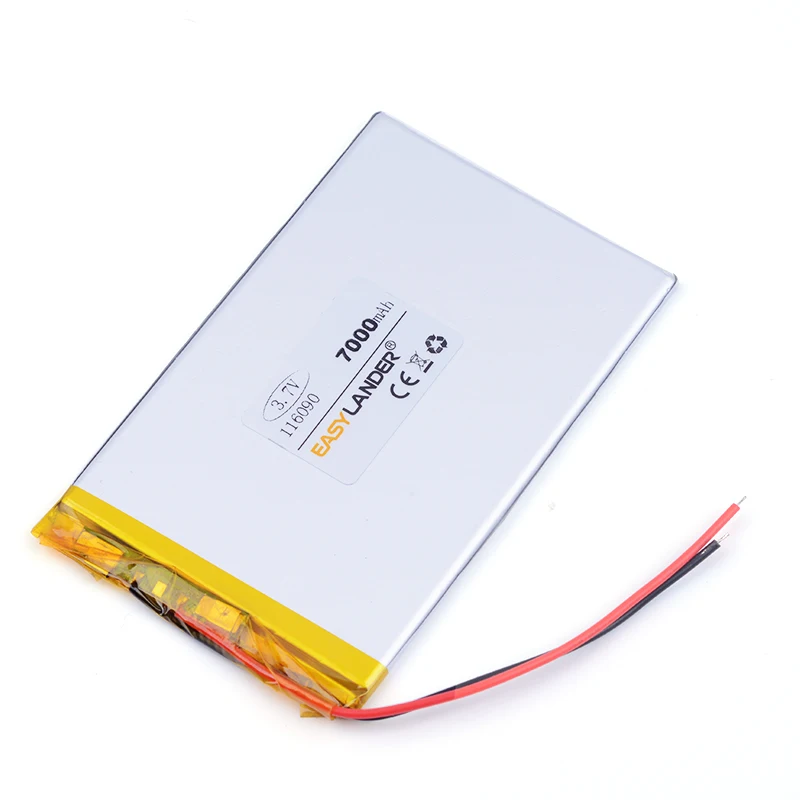 3.7 v bateria 116090 7000mAh dla GPS PSP DVD PAD e-book tablet moc pc bank gra wideo