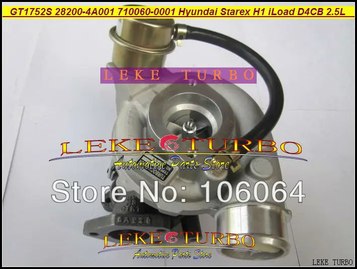 Free Ship GT1752S 28200-4A001 710060-0001 710060-5001S 710060 0001 Turbo For Hyundai Starex 2000 H-1 iLoad iMax D4CB 2.5L CRDI