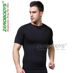 2023 Men Chest Shaper Bodybuilding Slimming Belly Abdomen Tummy Fat Burn Posture Corrector Compression Shirt Corset For Male