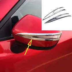 Chrome Rearview Side Door Mirror Rear View Strip Cover Trim Bezel Molding Fit For Mazda CX-3 CX3 2016 2017 2018 2019 Accessories