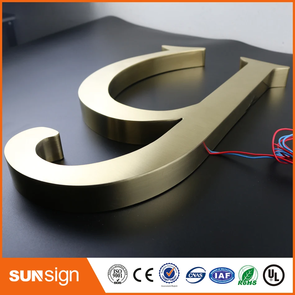 Custom metal letter sign 3d letter signs