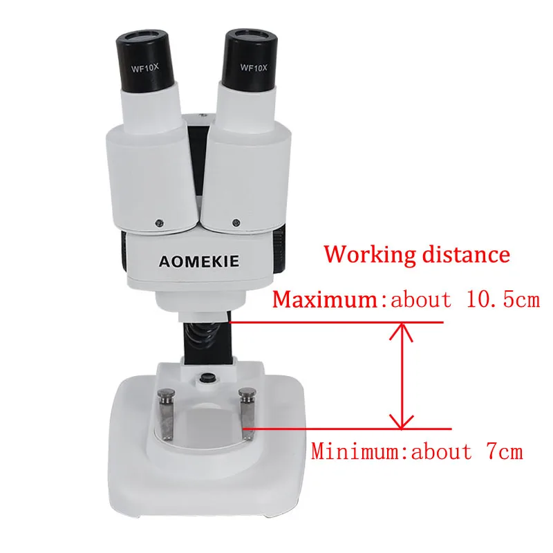 AOMEKIE-쌍안 스테레오 현미경, 20X/40X 위, LED 조명, PCB 납땜 도구, 휴대폰 수리, 미네랄 관찰, 현미경