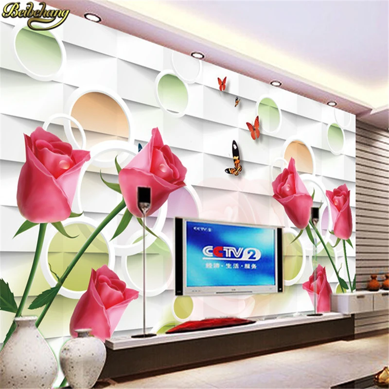 

beibehang Luxury wallpaper 3D wall mural papel de parede photo wall paper flowers papier peint behang papel mural papel parede