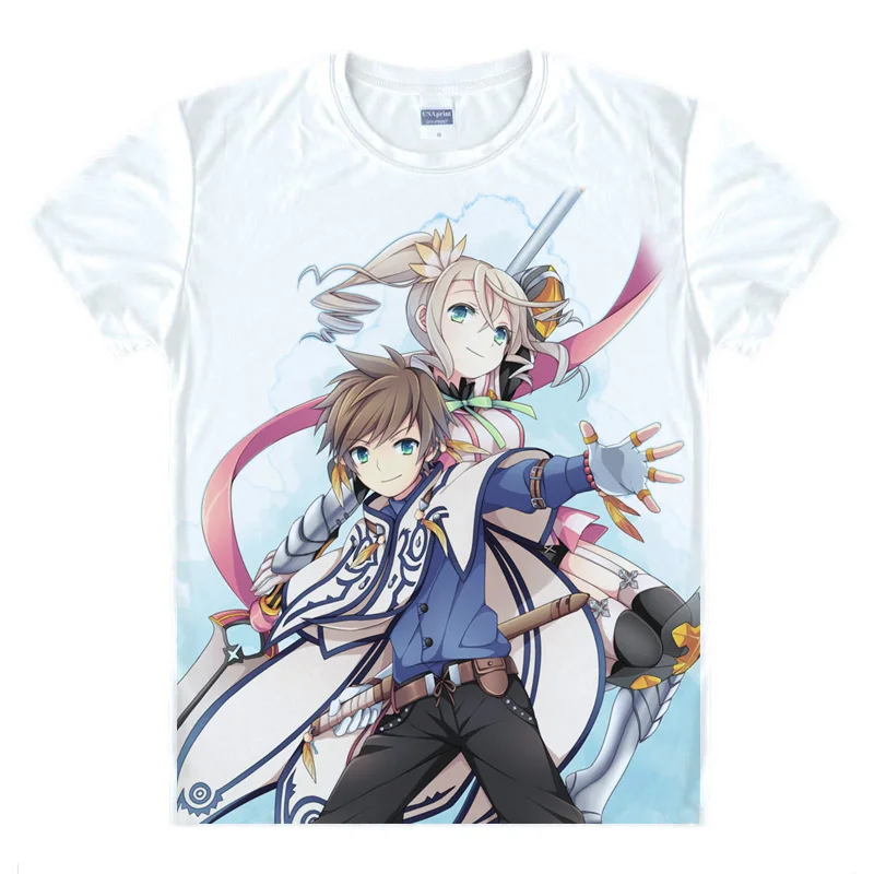 Tales of Zestiria T-Shirts Multi-style Short Sleeve Shirts Naoki Yamamoto Teiruzu Obu Zesutiria Sorey Edna Cosplay Shirt