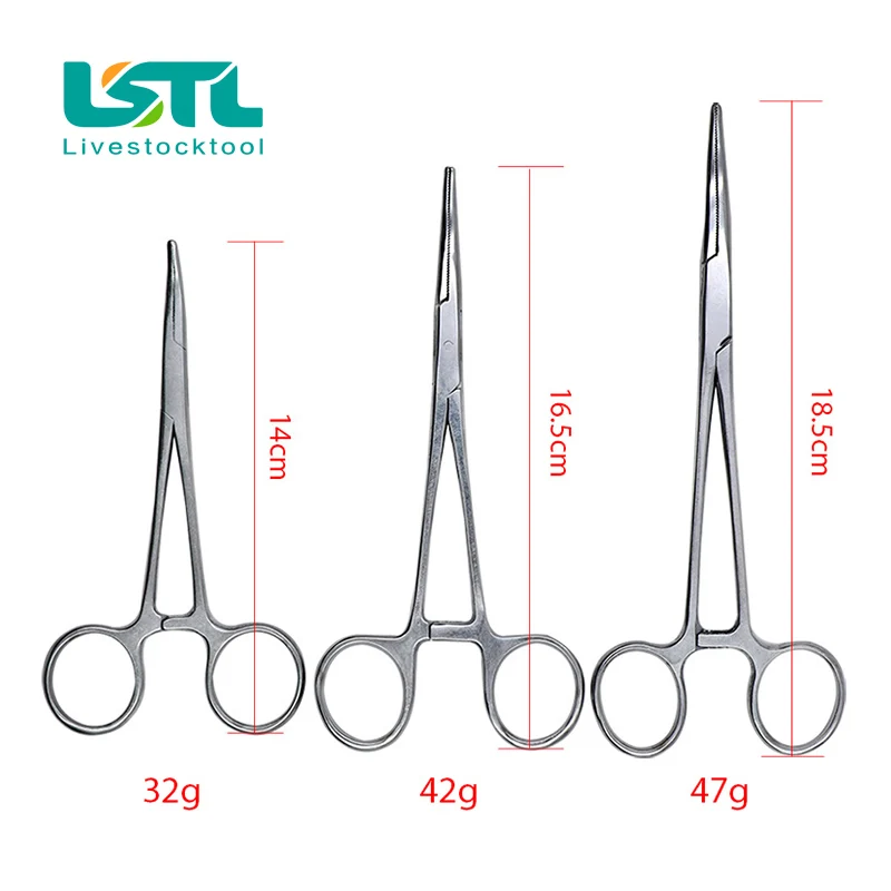 Stainless Steel Hemostatic Clamp Forceps Surgical Forceps Surgical Tool kit Hemostat Locking Clamps Forceps Fishing Pliers hv3n