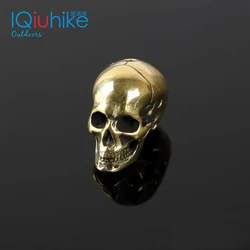 Brass Skull Knife Beads Umbrella Rope Bead Outdoor Vintage Skull Paracord Beads Paracord Bracelet Accessories Charms Skull