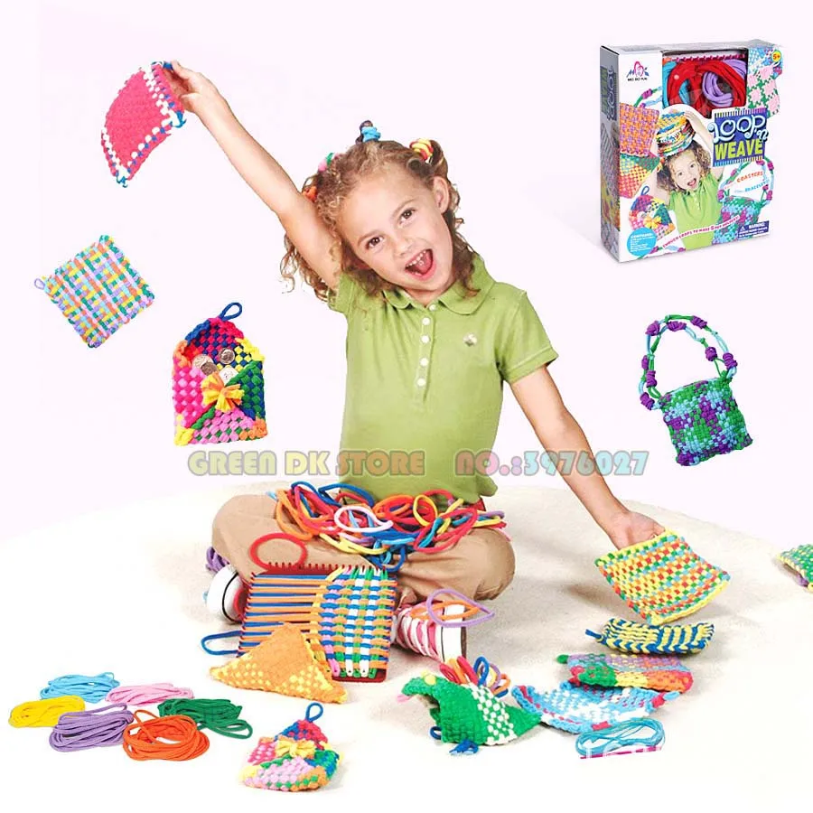 Diy Craft Kit Breien Kit Weaving Loom Loops Weefgetouw Speelgoed Voor Meisjes Creatieve Geschenken Kralen Speelgoed Diy Speelgoed