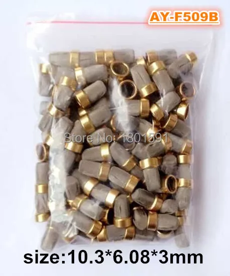 100pieces fuel injector metal filter micro filter 10.3*6.08*3mm for Fuel Injector repair kits  (AY-F509B)