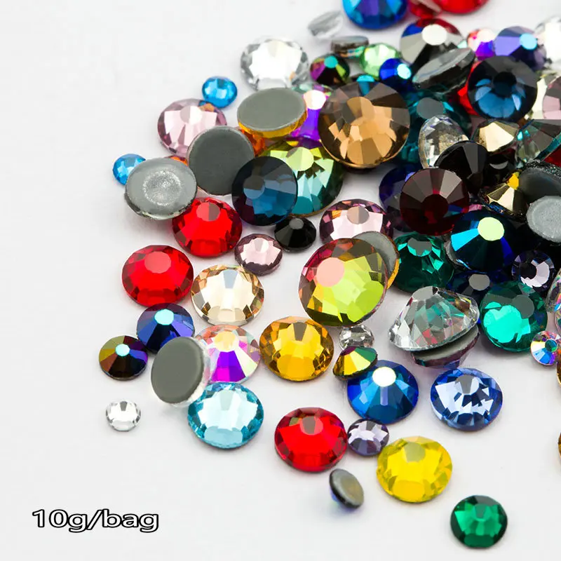 AAA SS6-SS30 Mix size 1200pcs/lot Hotfix Rhinestone Crystal Glass High quality Crystals and stones for clothes DIY Rhinestones