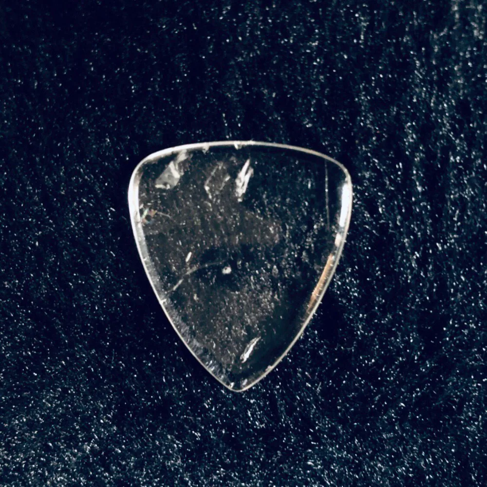 Genuine Natural Clear Quartz Guitar Pick Rock Crystal Stone Guitar Pick,