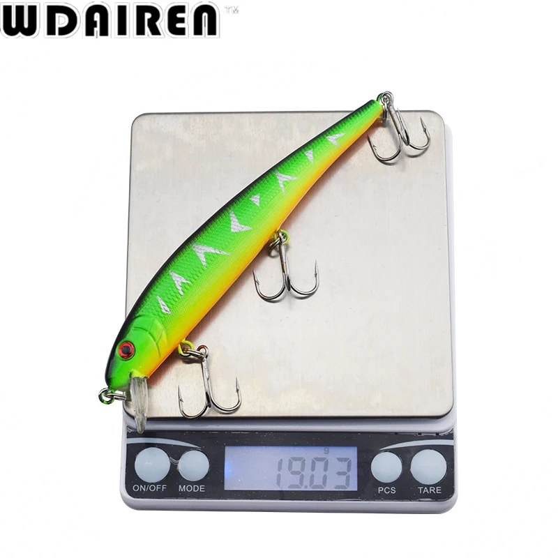 1Pcs 13cm 19.5g Minnow Fishing Lure Fish Wobbler Tackle Crankbait Artificial Japan Hard Bait Swim baits 4# Hooks WD-203