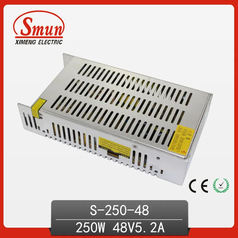 

SMUN High Quality and Efficiency 250W 48V 5A Single Output AC/DC Switching Power Supply