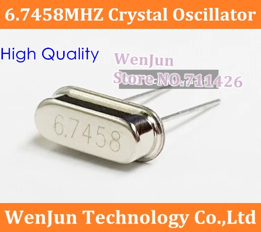 

High Quality 6.7458MHZ crystal oscillator 6.7458M 6.7458 passive crystal quartz resonators HC-49S--100pcs/lot