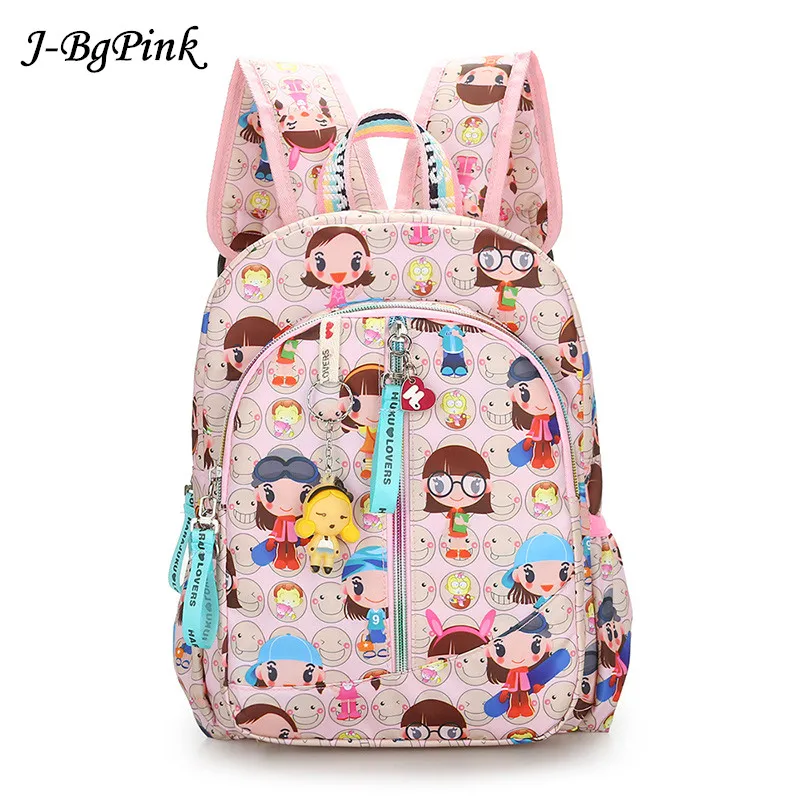 Harajuku print school bag girl street graffiti background backpack waterproof nylon school bag new listing funny backpack