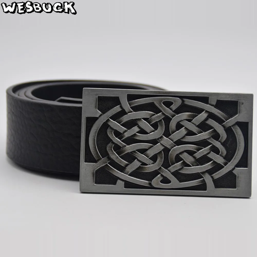 5 шт. MOQ WesBuck брендовая прямоугольная пряжка металлическая пряжка для мужского ремня Пряжка для западного ремня с PU ремнем праздничные подарки